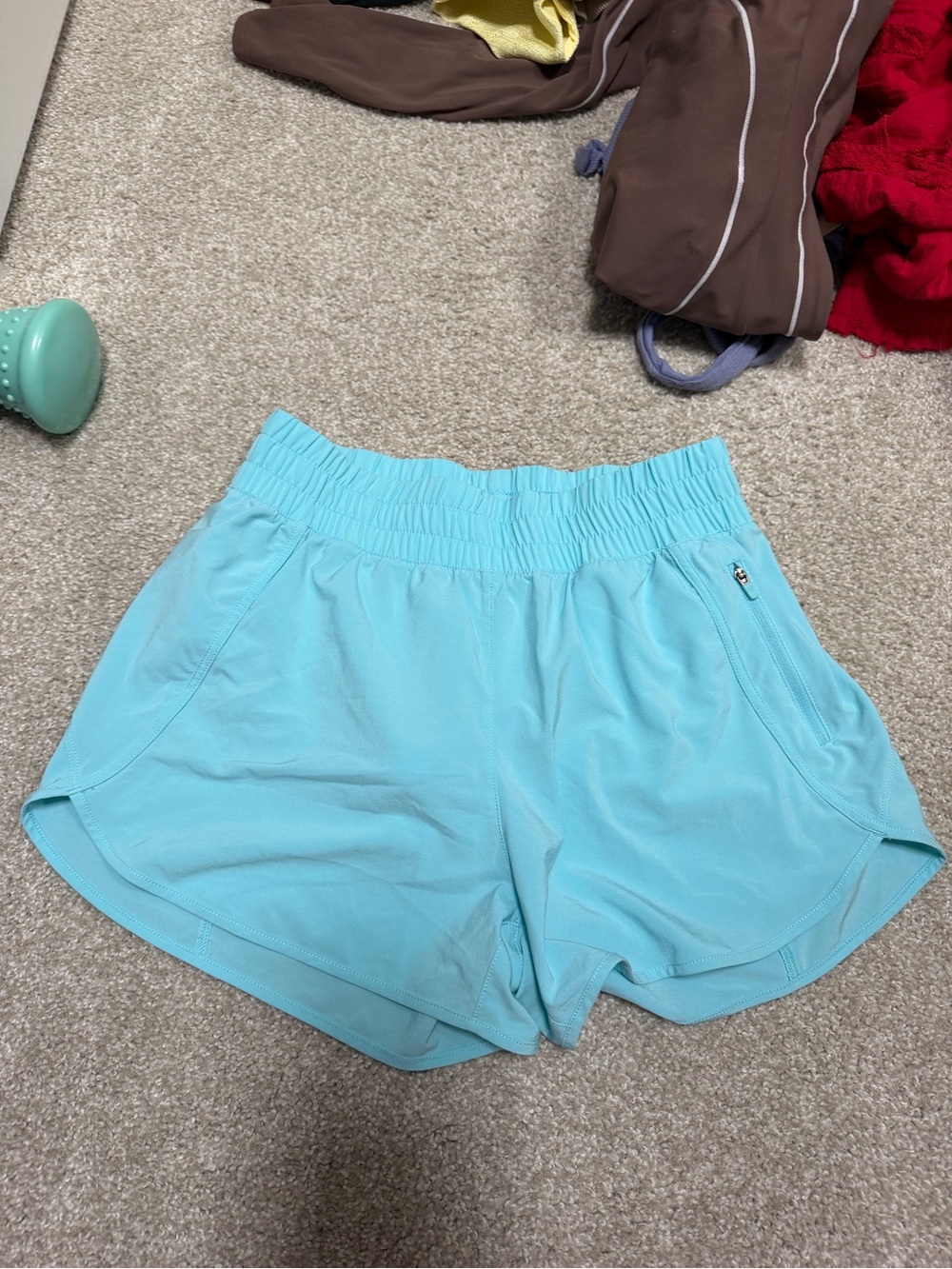 CRZ YOGA Light Blue Athletic Women’s Shorts